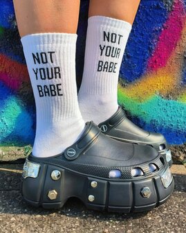 Not youre babe sokken - happy socks - grappige sokken