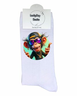 Print Funky Monkey sokken