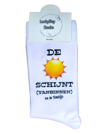 Print De zon schijnt (vanbinnen) en in ......zelf in te vullen......