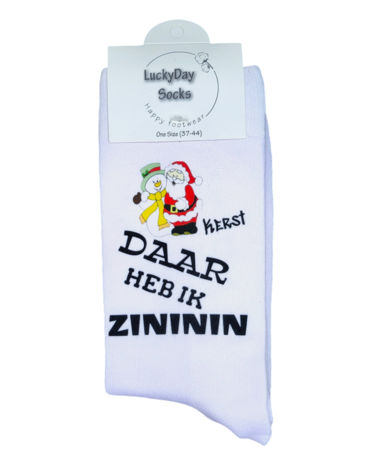 Print Kerst met jou, Daar heb ik zininin sokken